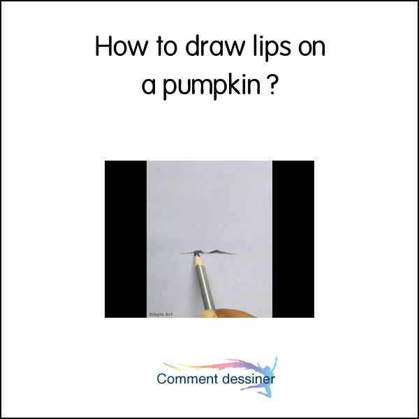 How to draw lips on a pumpkin How to draw